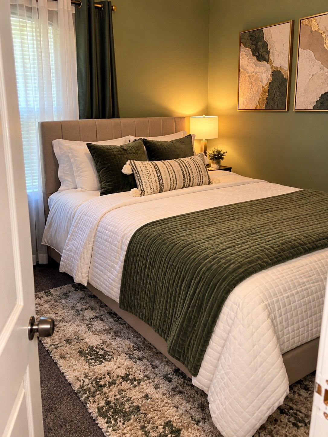 Bright, well-appointed bedroom